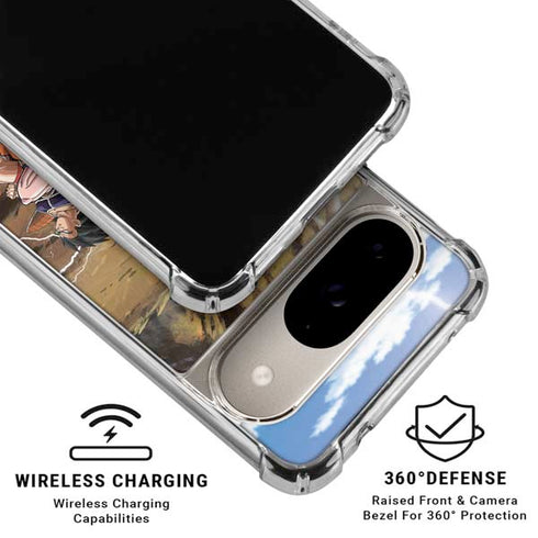 Dragon Ball Z Goku Versus Saiyans Google Pixel 10 Clear Case